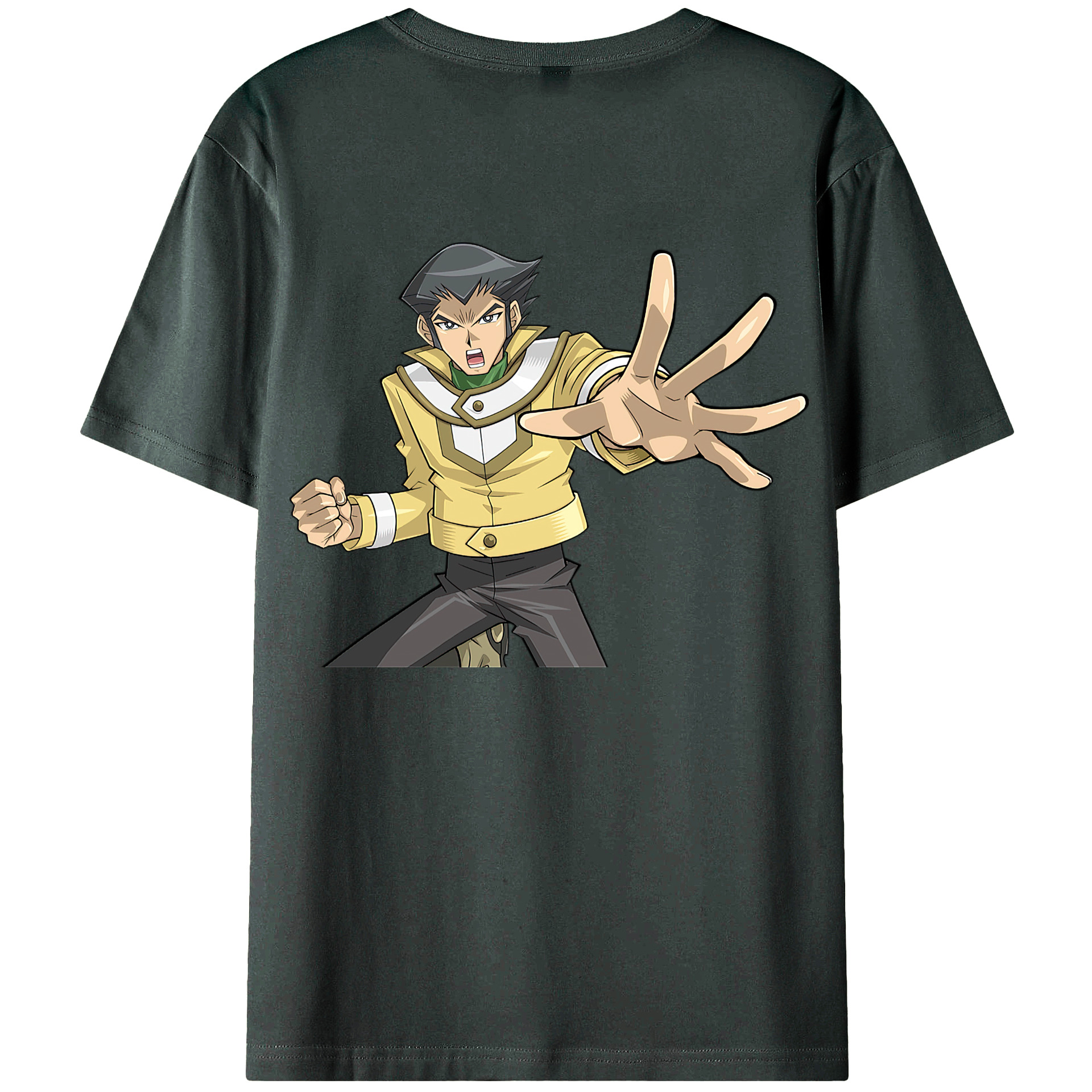 （画像用） 遊☆戯☆王 Yu-Gi-Oh! 綿100％ メンズ半袖Tシャツ（バックプリント） 通気性
